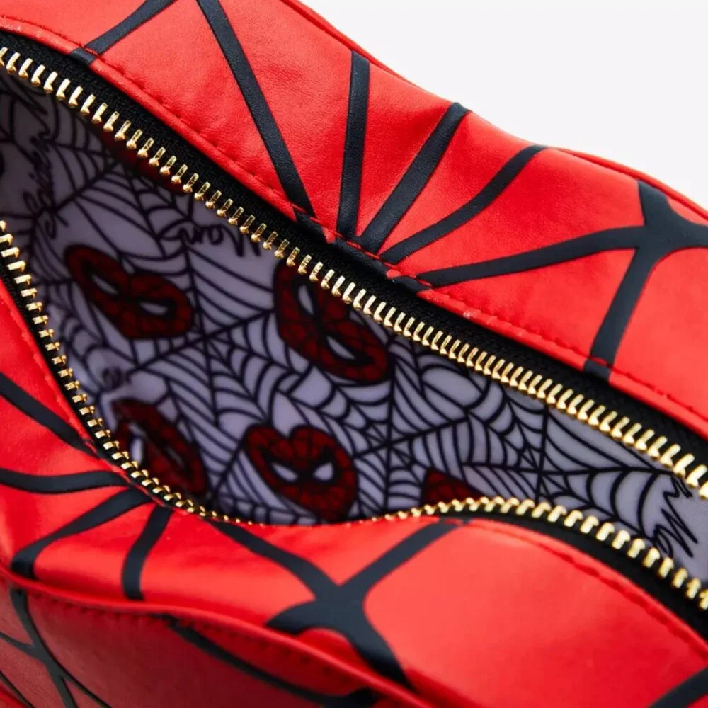 Loungefly Marvel Spider-Man Red Heart Handbag - Picture 4 of 4